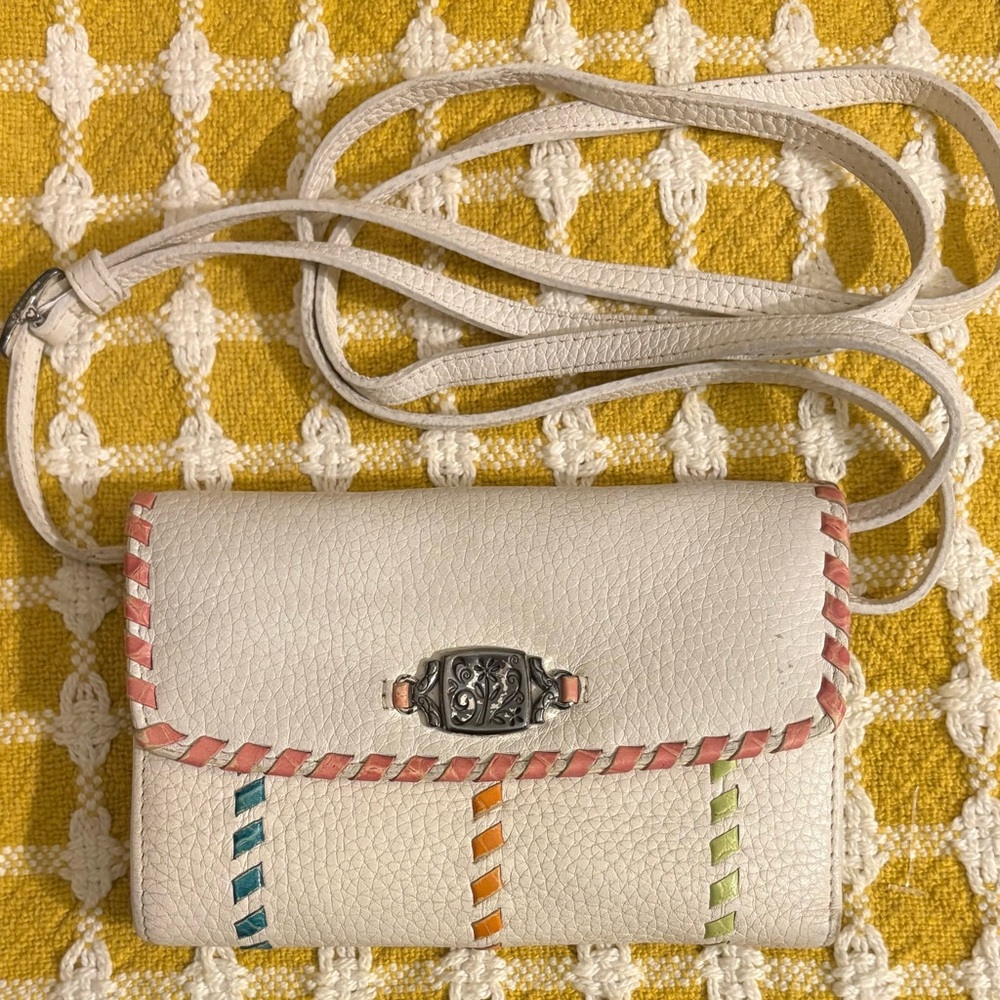 Vintage Brighton Leather Crossbody Bag